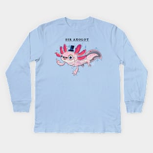 Sir Axolot Kids Long Sleeve T-Shirt